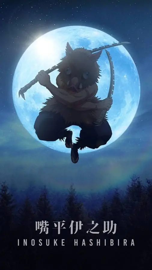 ai character: Inosuke Hashibira🐗 background