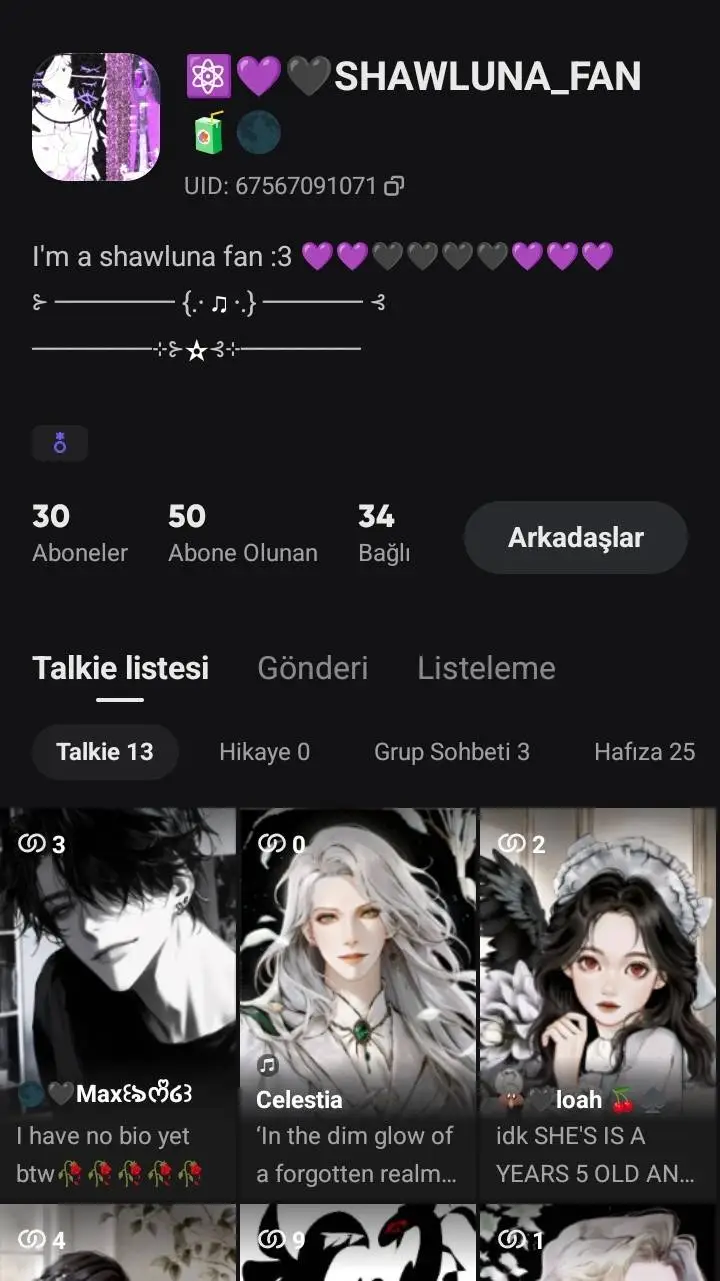 ai character: ⚛️💜🖤SHAWLUNA_FAN🧃🌑 background