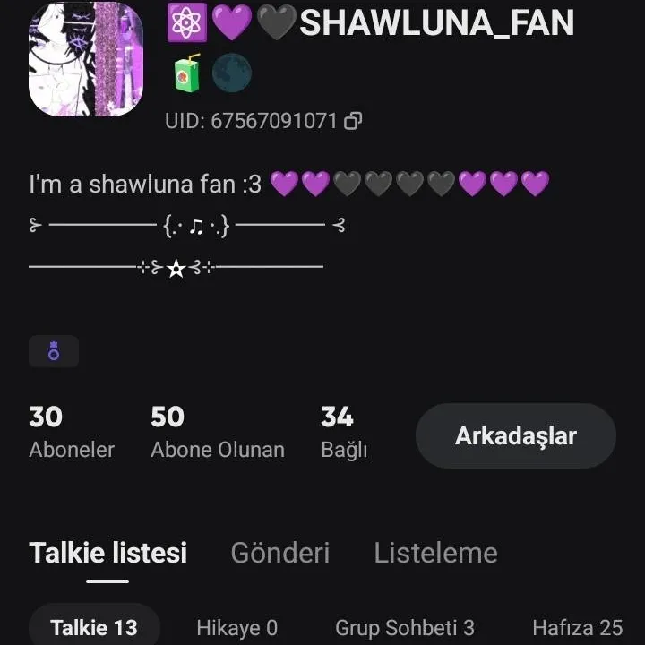 chat with ai character: ⚛️💜🖤SHAWLUNA_FAN🧃🌑