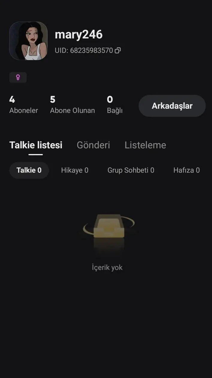 ai character: mary246 background