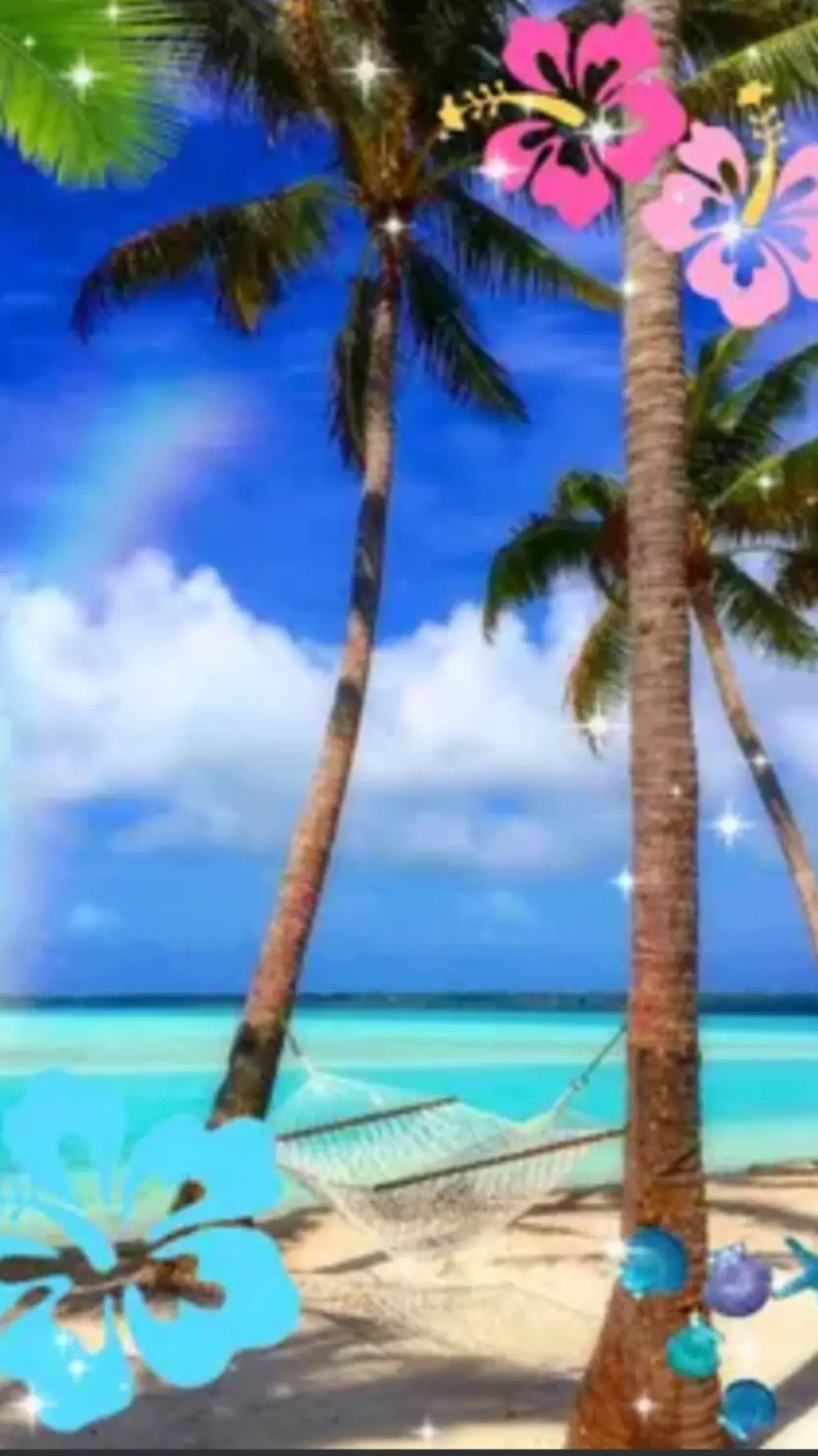 ai character: 🍀Tropicalcore🌺 background