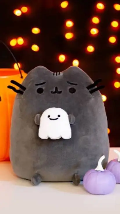 ai character: 👻🍬Scready cat🎃💜 background