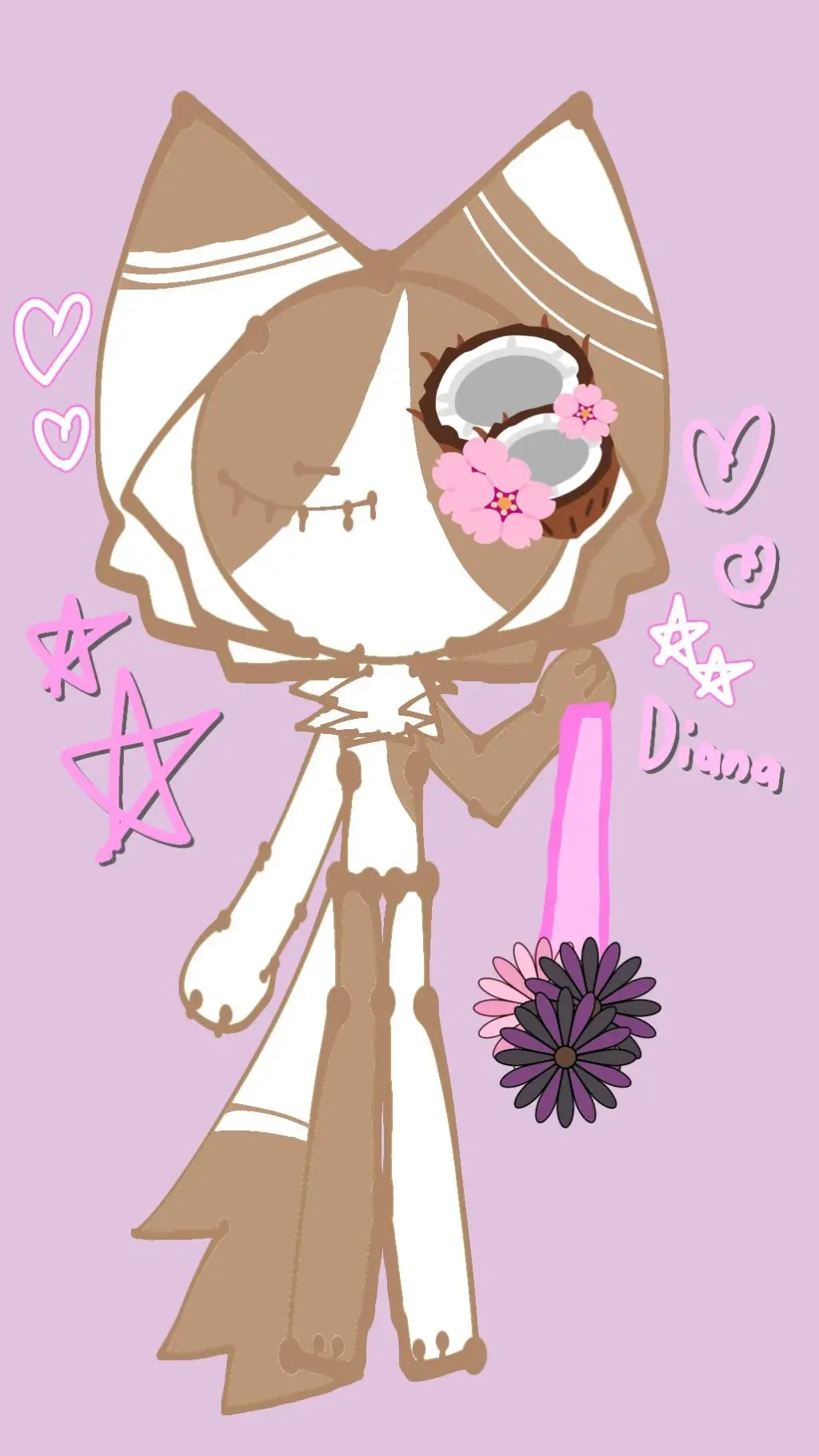 ai character: 🌸🦋Diana💖🥥 background