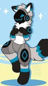 ai character: protogen John  background