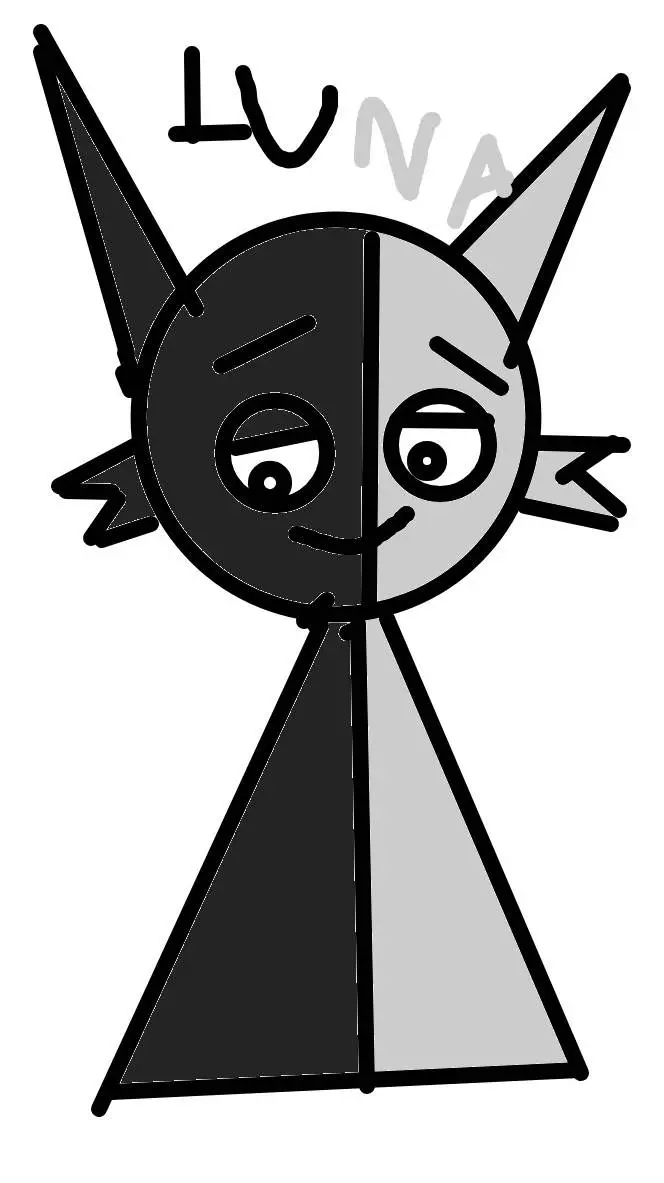 ai character: Luna sprunki  background