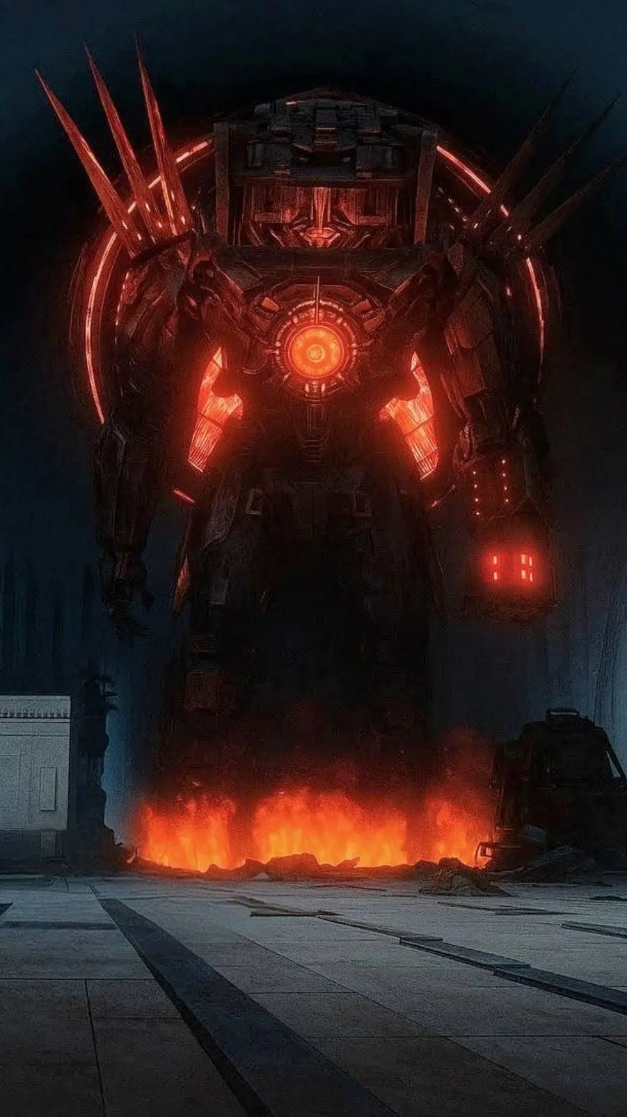 ai character: Watchman of doom   background