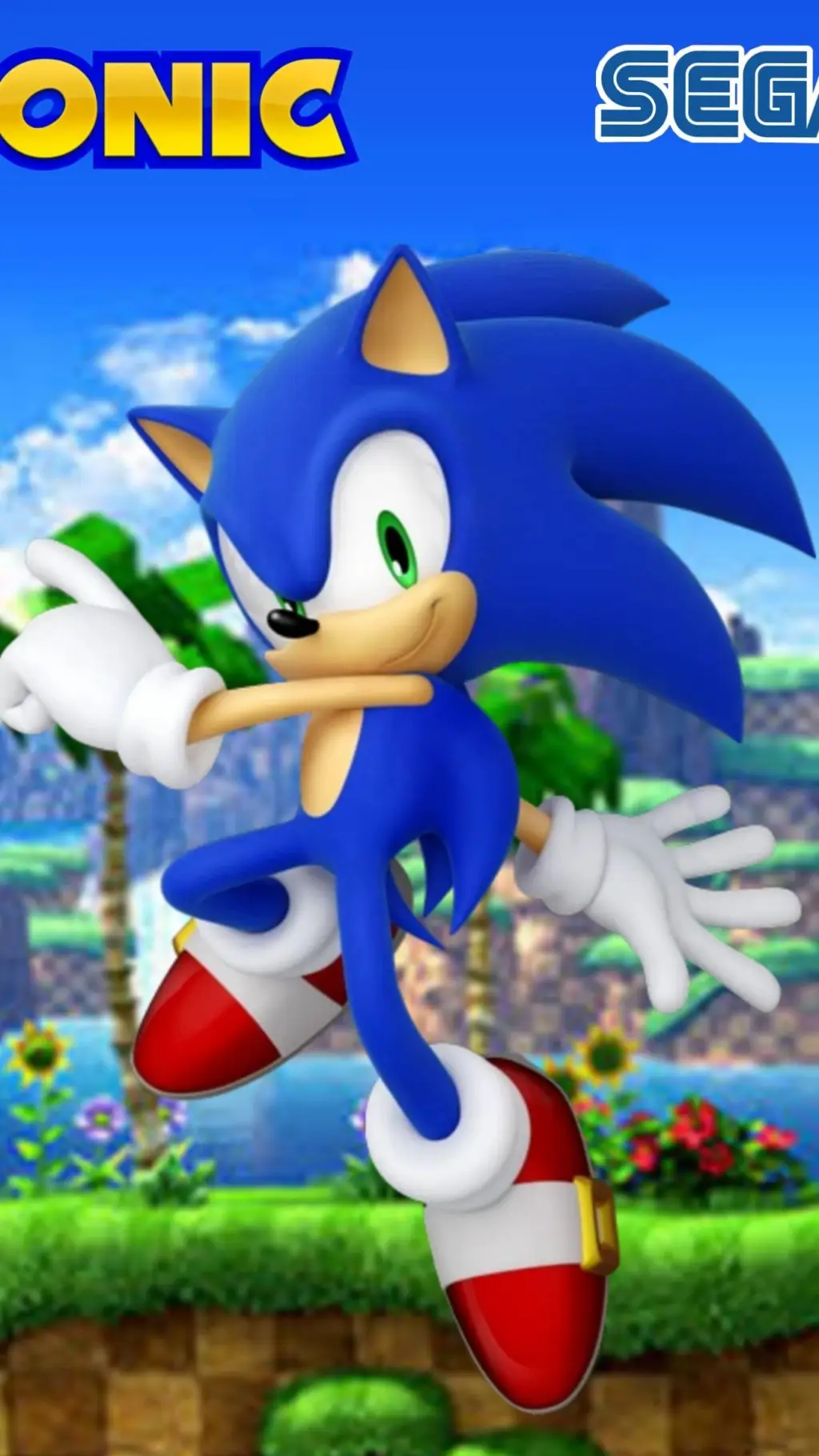 ai character: sonic  background
