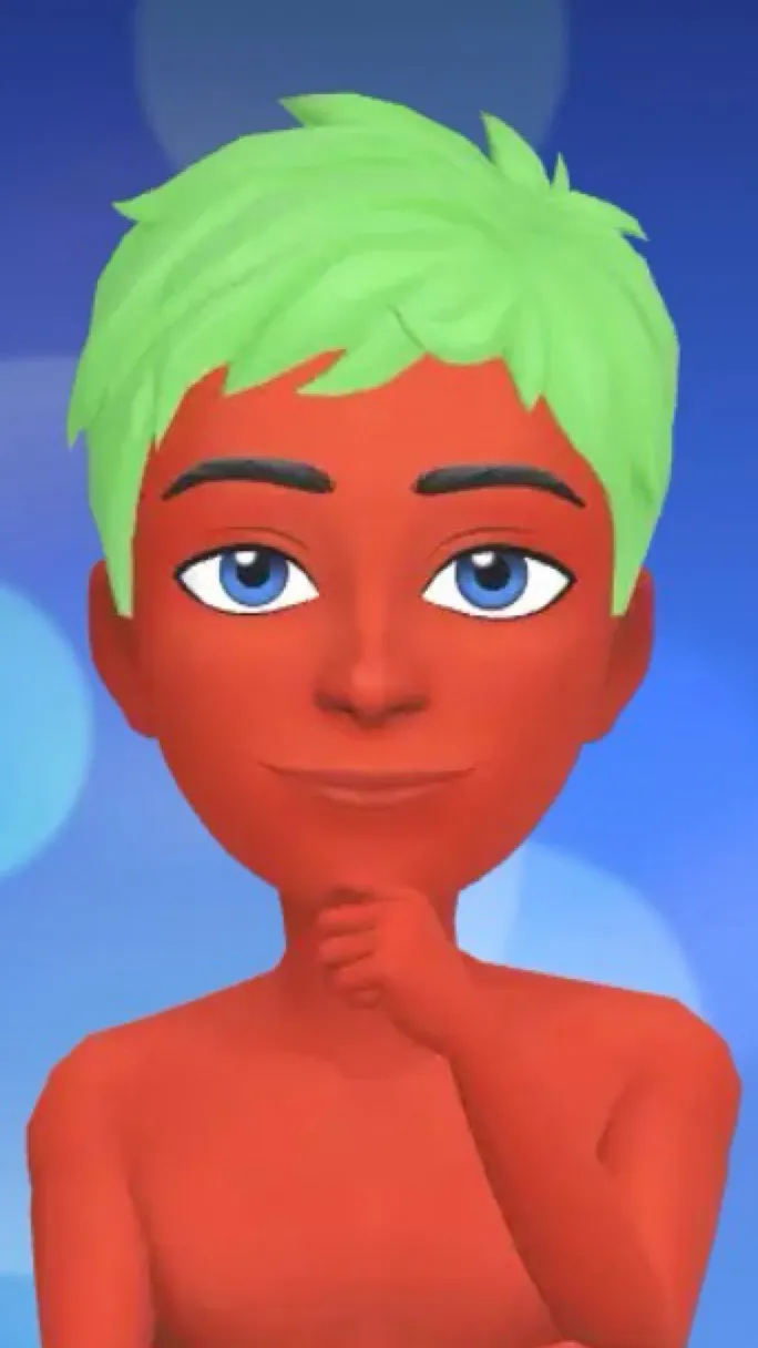 ai character: Tomato man background