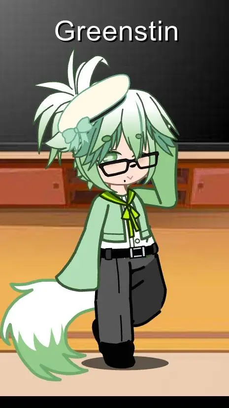 ai character: ᰔᩚGreenstinᰔᩚ background