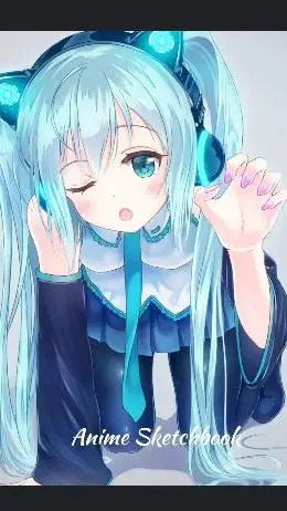 ai character: miku background