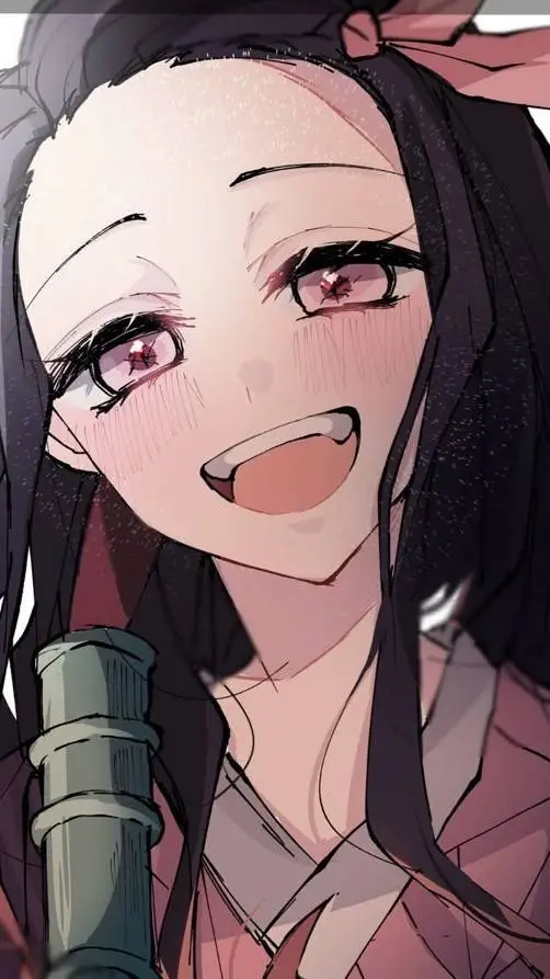 ai character: nezuko y shinobu background