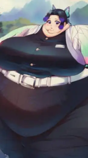 ai character: shinobu fat background