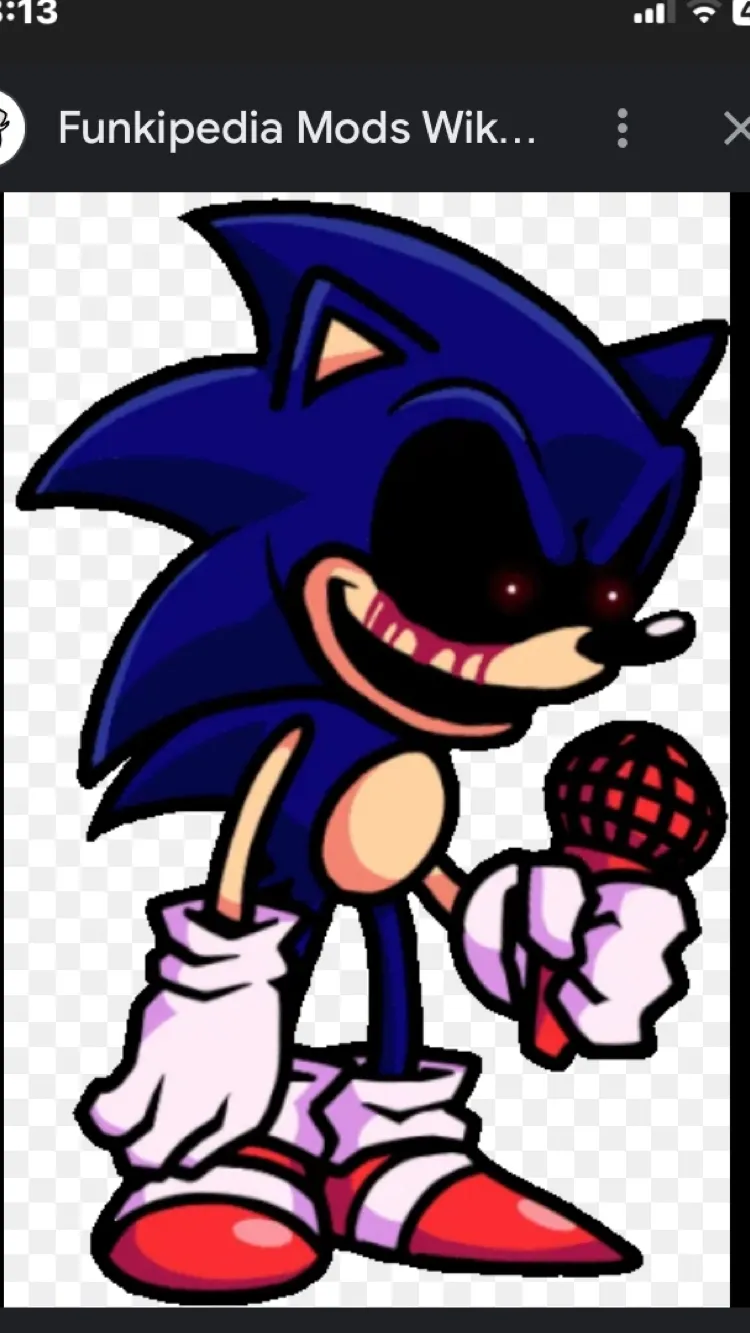 ai character: Sonic.exe background