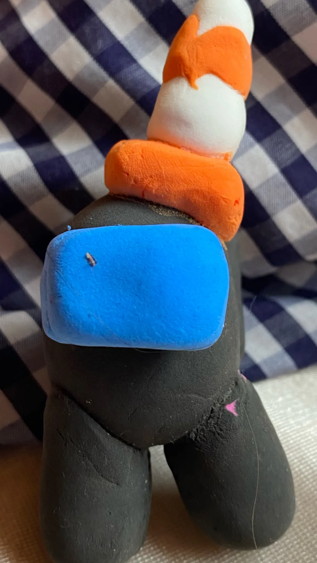 ai character: Impostor black  background