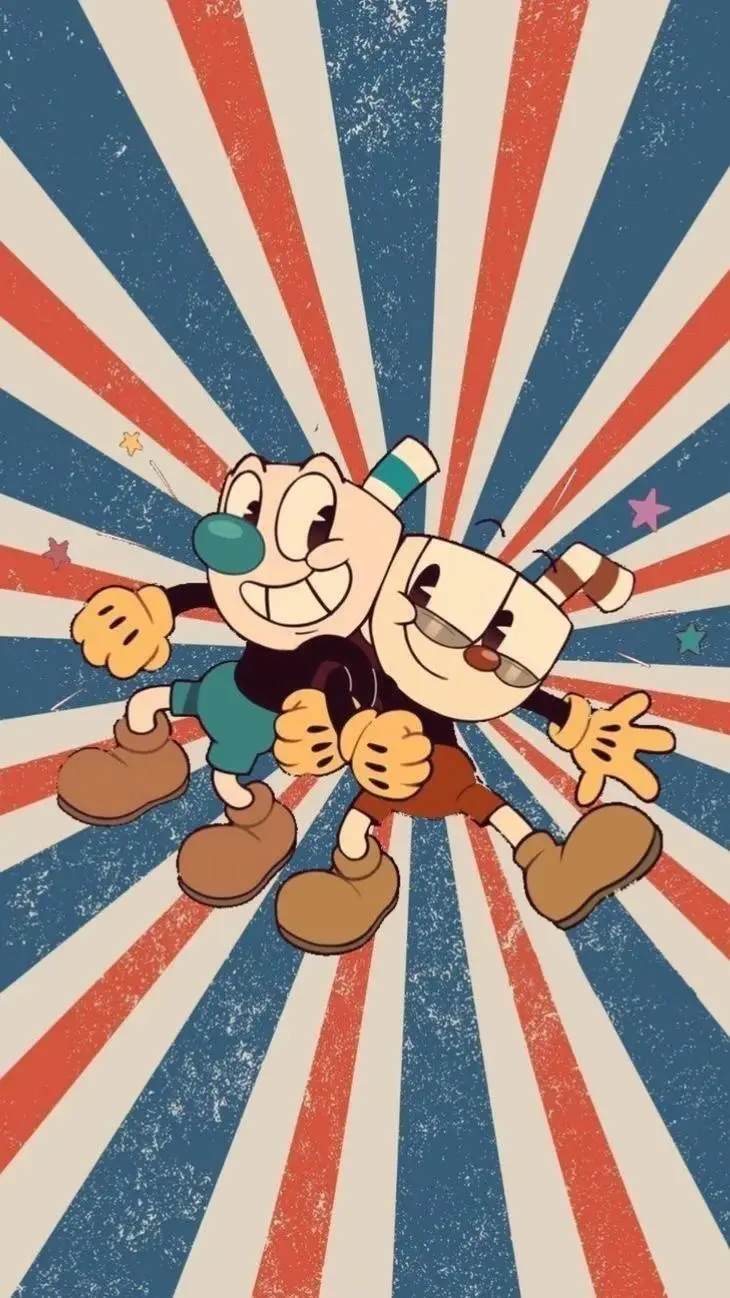 ai character: Cuphead y mugman background