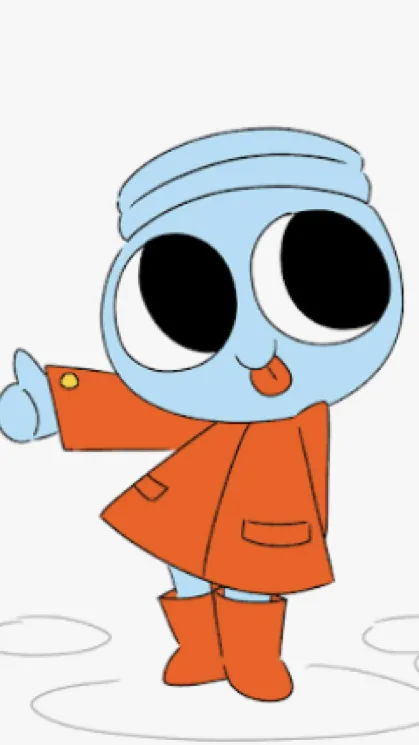 ai character: Baby Finn🐠🍣 background