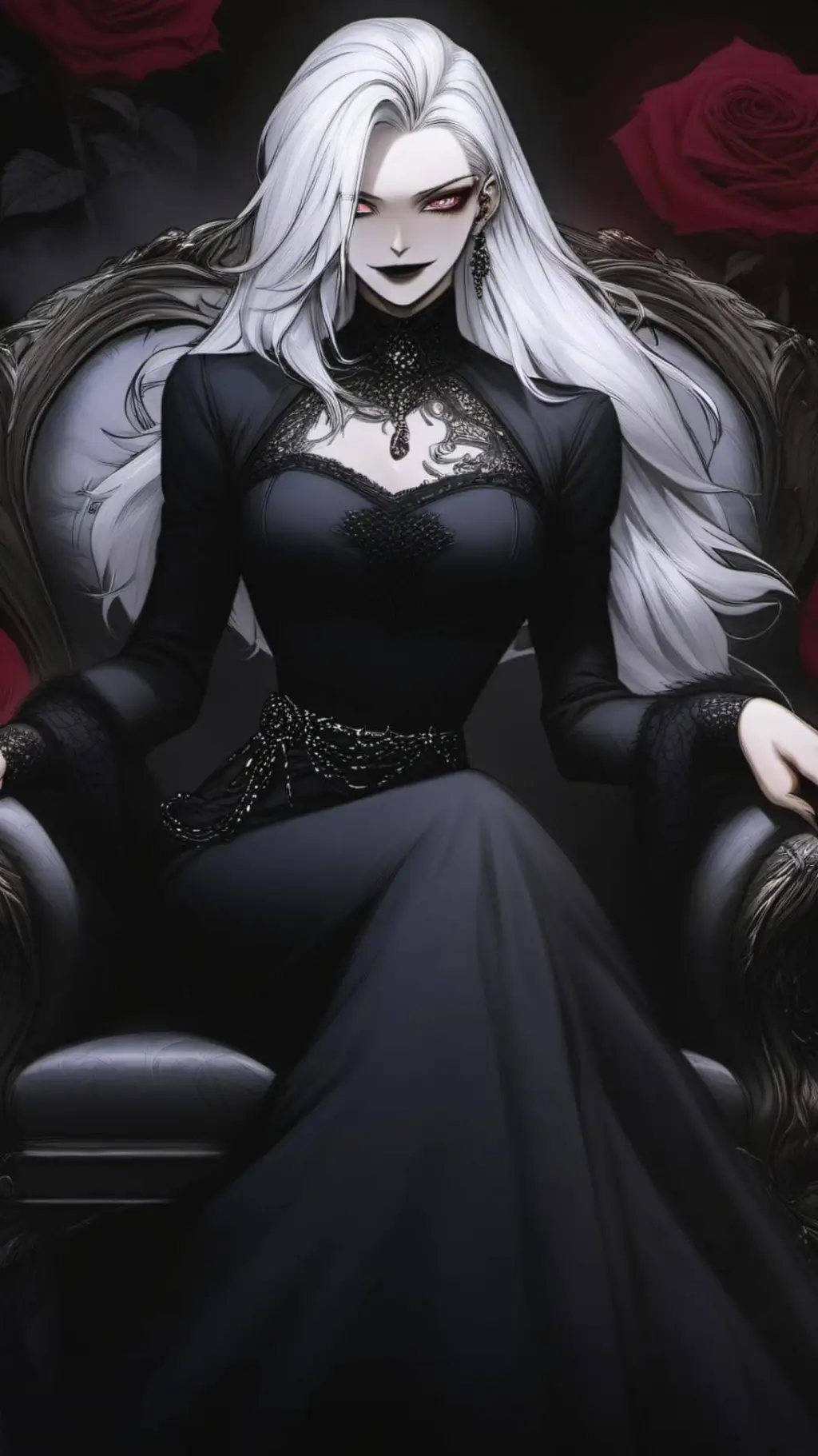 ai character: LUVIA  background