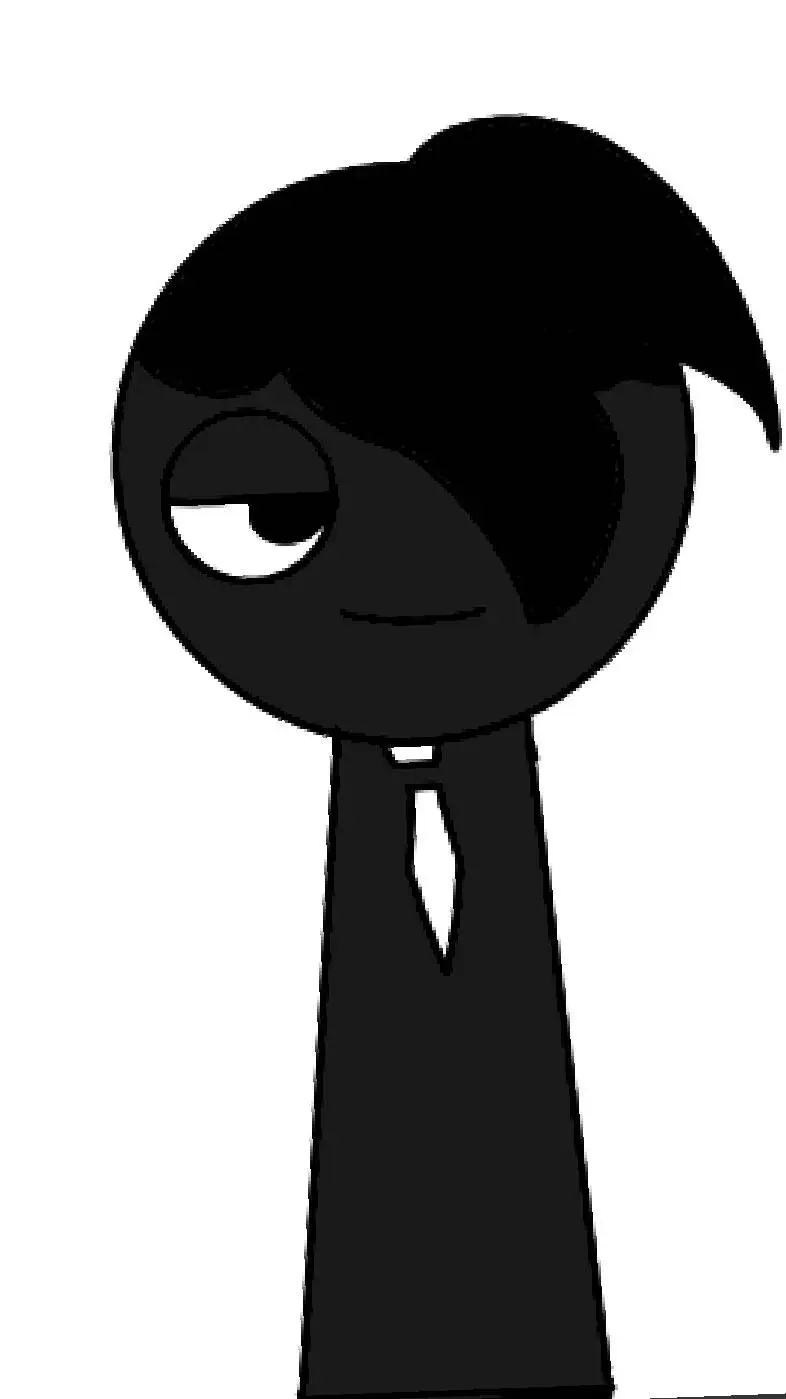 ai character: dark black background