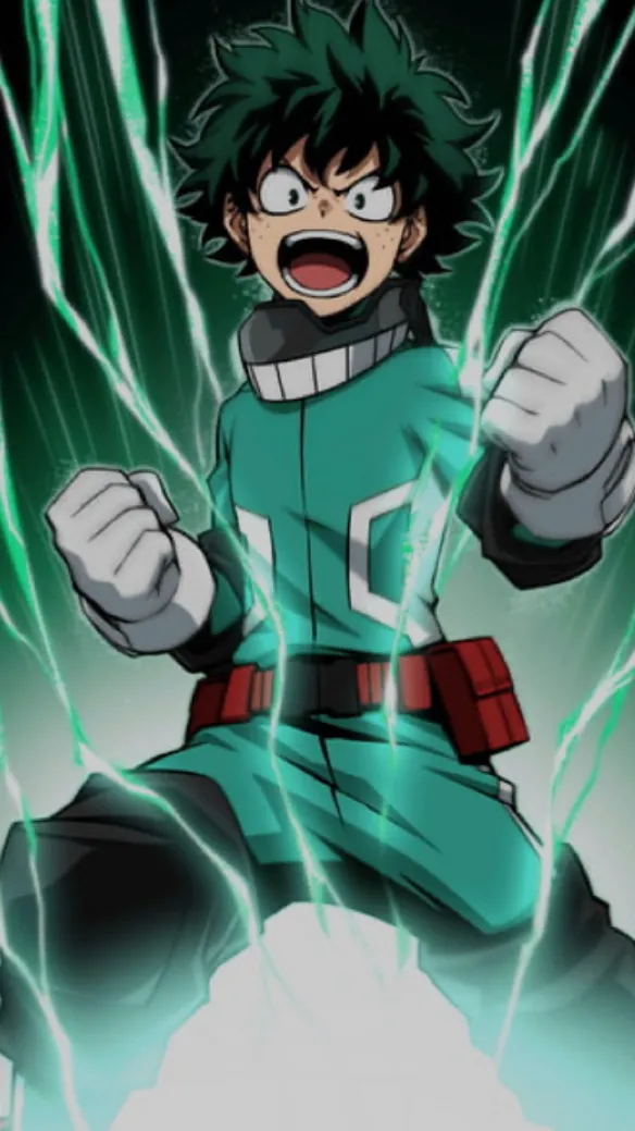 ai character: Deku  background