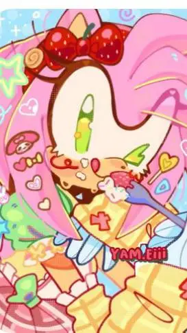 ai character: ☆Amy Rose!!⋆˚𝜗𝜚˚⋆ background