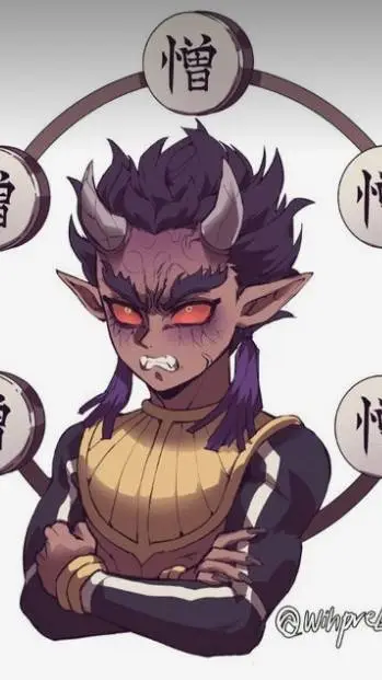 ai character: Hantengu Clones background