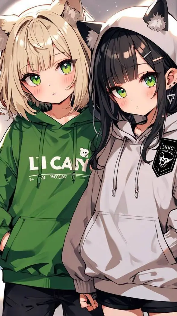 ai character: mia y ema background