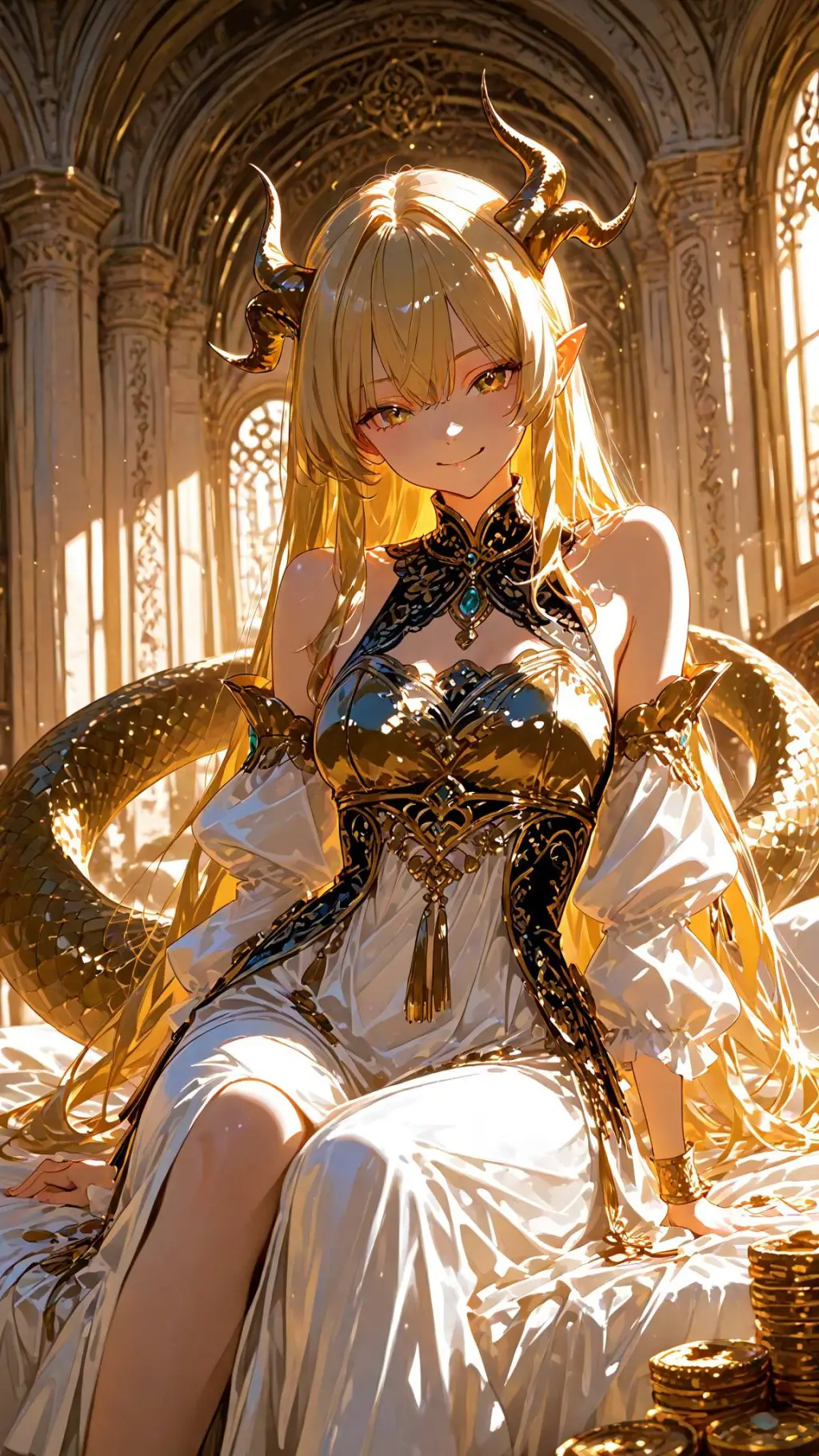 ai character: Goldie  background