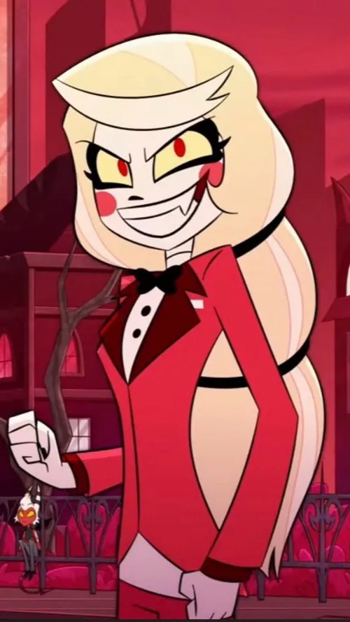 ai character: CharlieMorningstar background