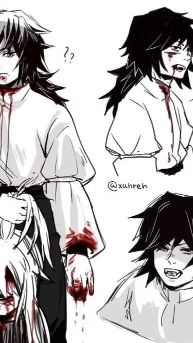 ai character: Tomioka vampiro!😱🩸 background