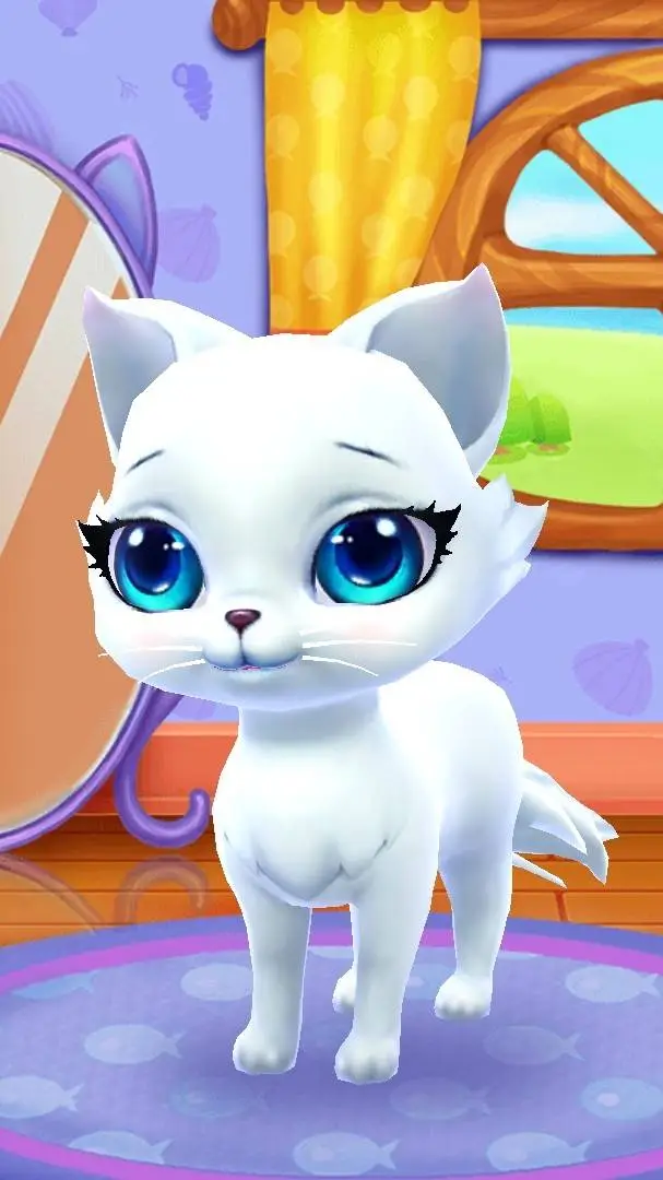 ai character: Fluffy background