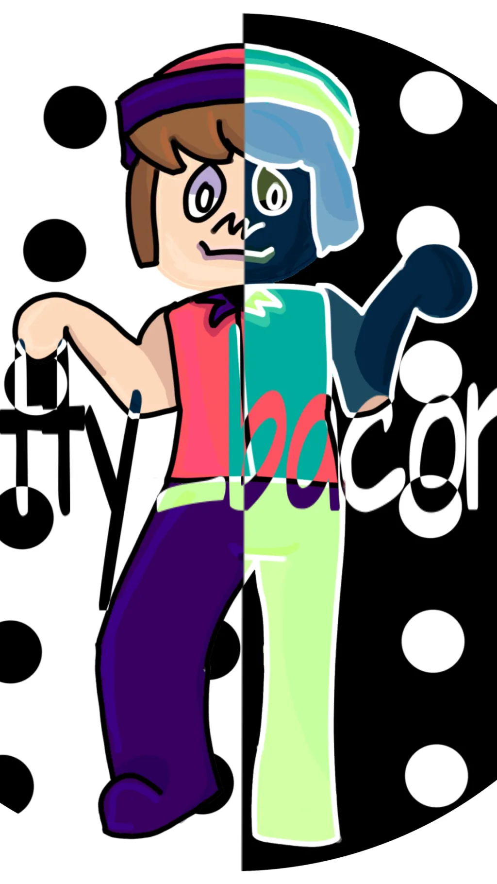 ai character: Pretty_bacon_009 background