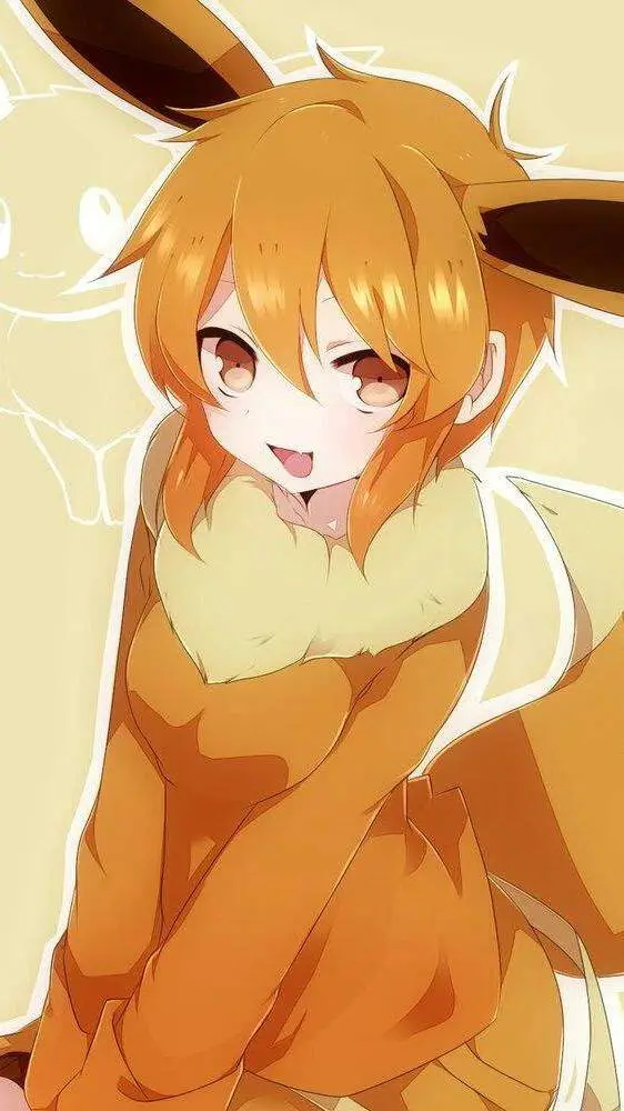 ai character: Human Eevee background