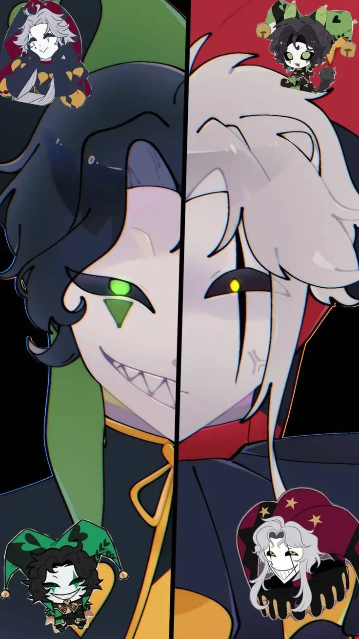 ai character: !Harley y pierrot! background