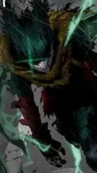 ai character: dark DEKU  background