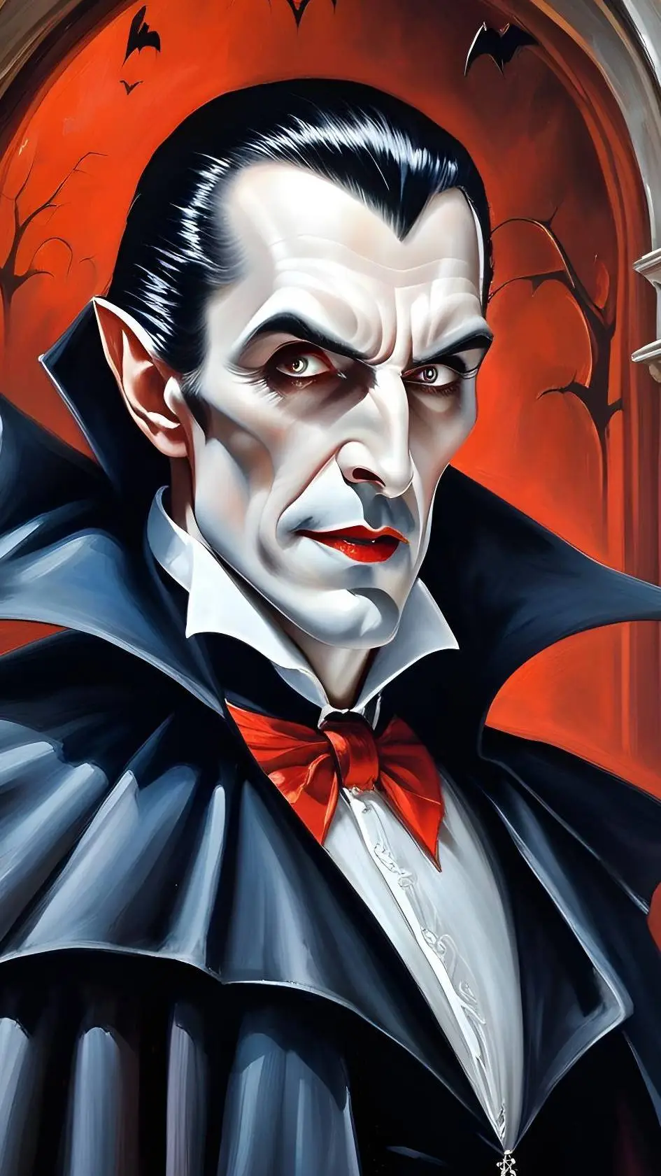 ai character: Dracula  background