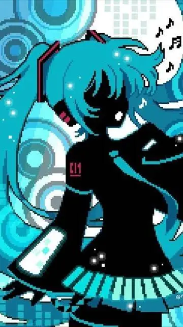 ai character: 🎵 ℍ𝕒𝕥𝕤𝕦𝕟𝕖 𝕄𝕚𝕜𝕦 🎵 background