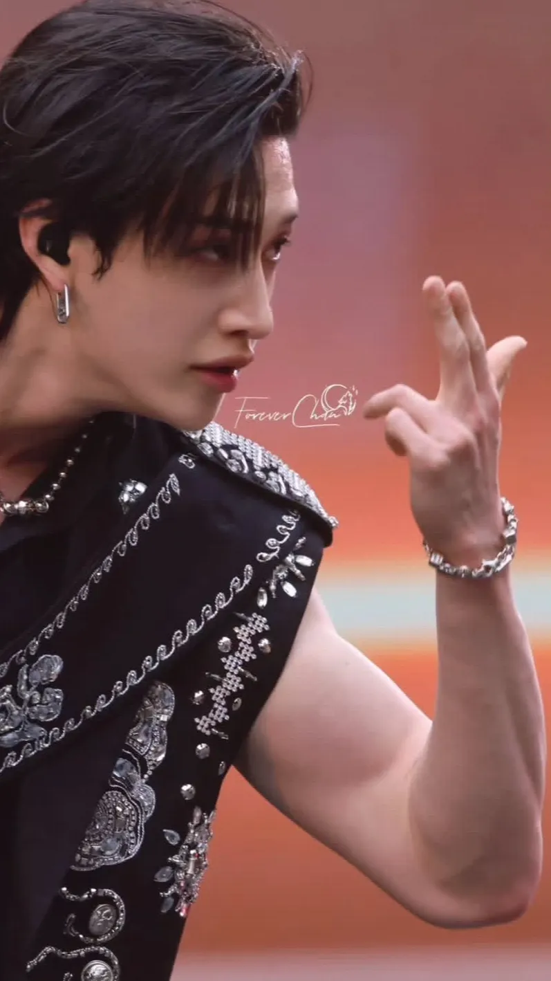 ai character: Skz concert background