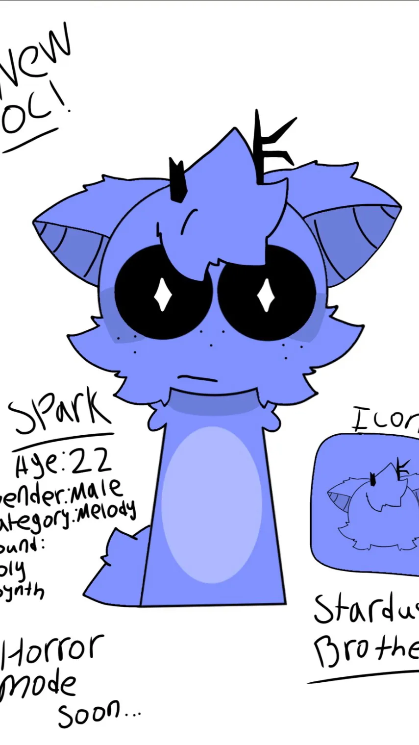 ai character: Spark (My NEW Oc) background
