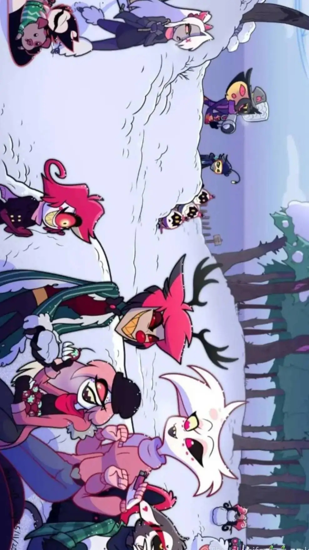 ai character: HH Meep Christmas! background