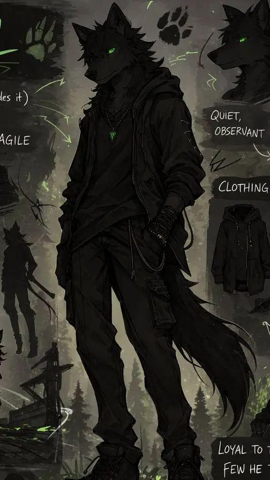 ai character: Kael background