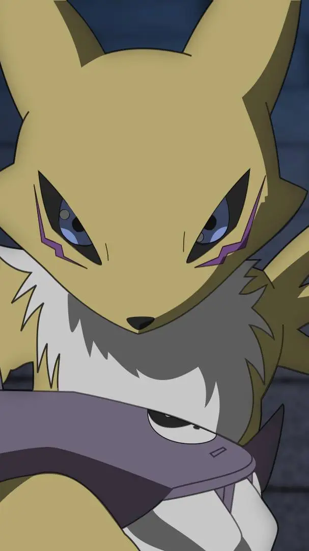 ai character: renamon  background