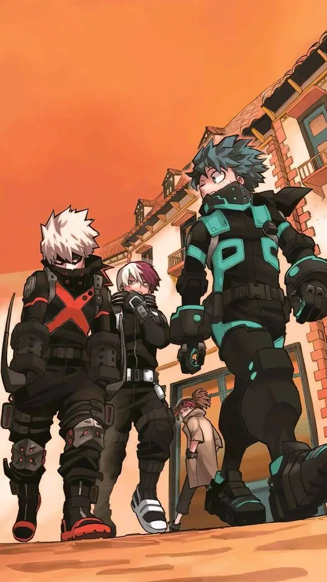 ai character: MHA ships💛🖤 background