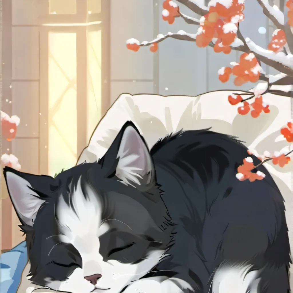 chat with ai character: cat on your bed