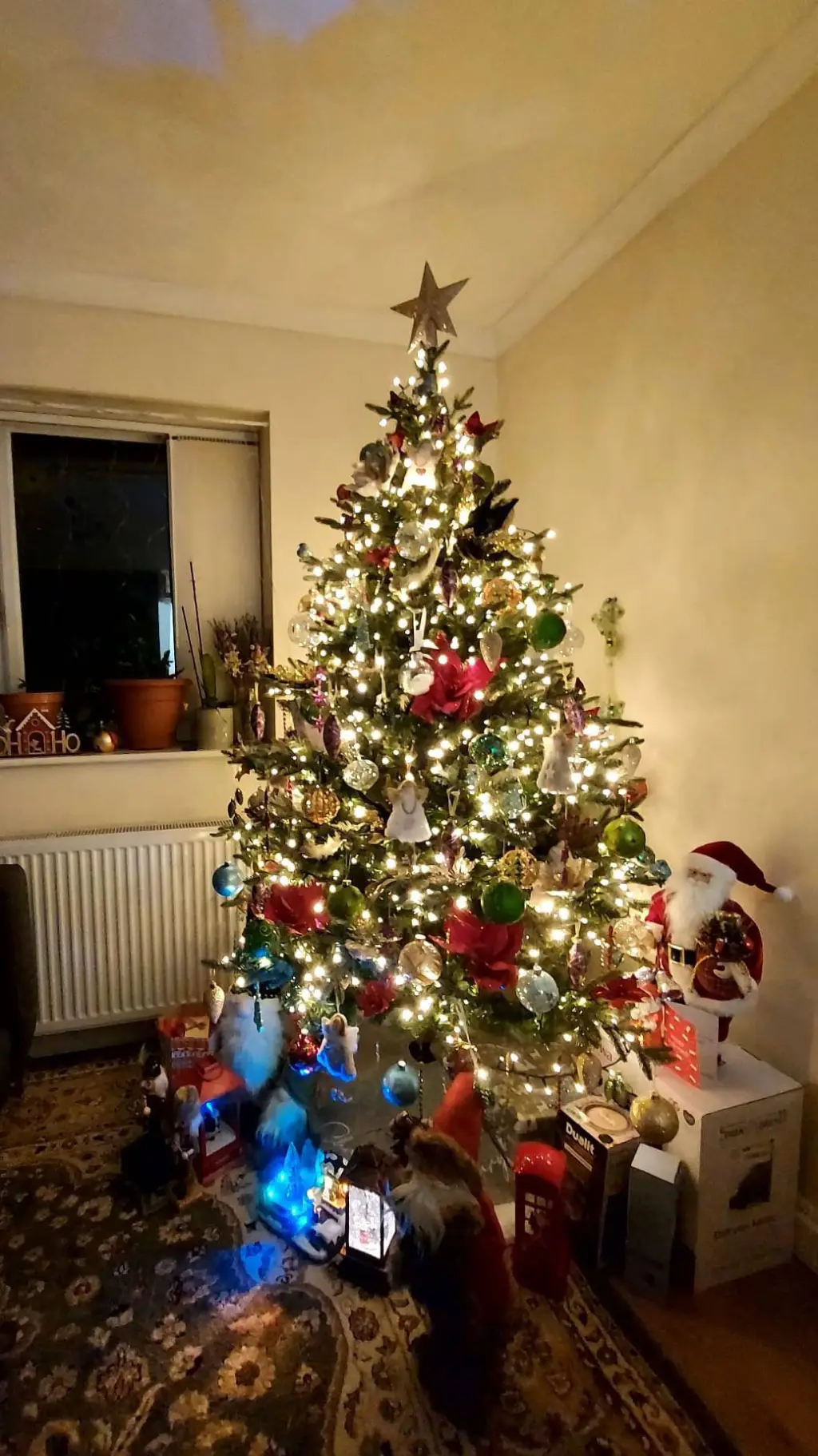 ai character: Christmas day 🎄😀 background