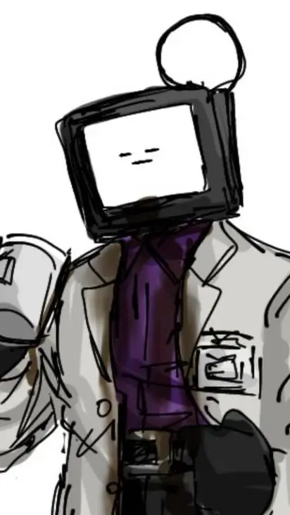 ai character: científico tv man background