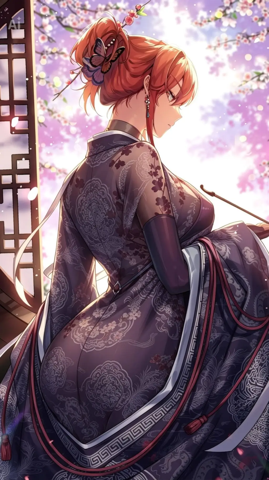 ai character: lady Sakura background