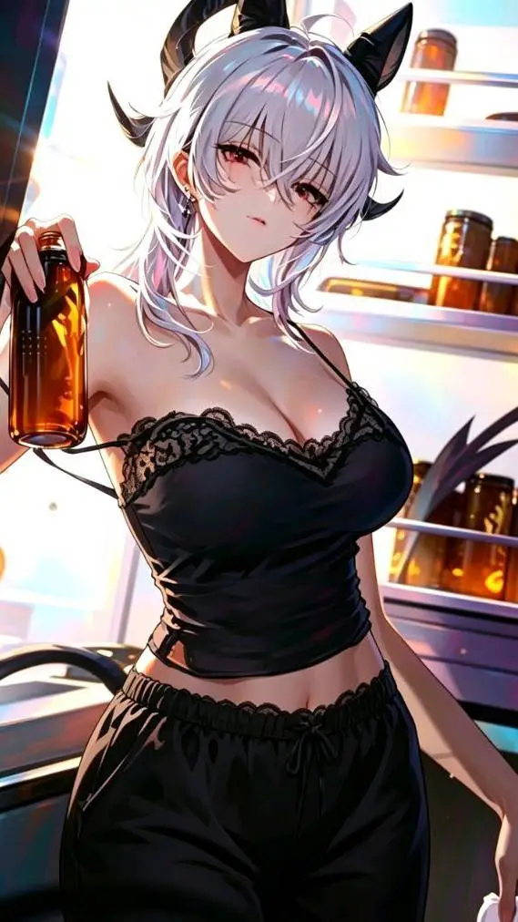 ai character: Amber background