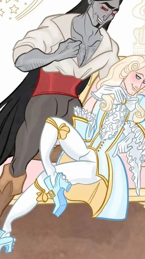 ai character: louie and drac!!  background