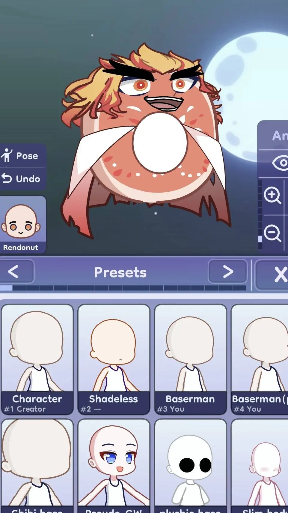 ai character: kny trip background