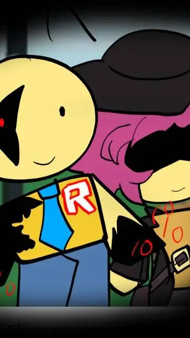 ai character: bonnie with janet  background